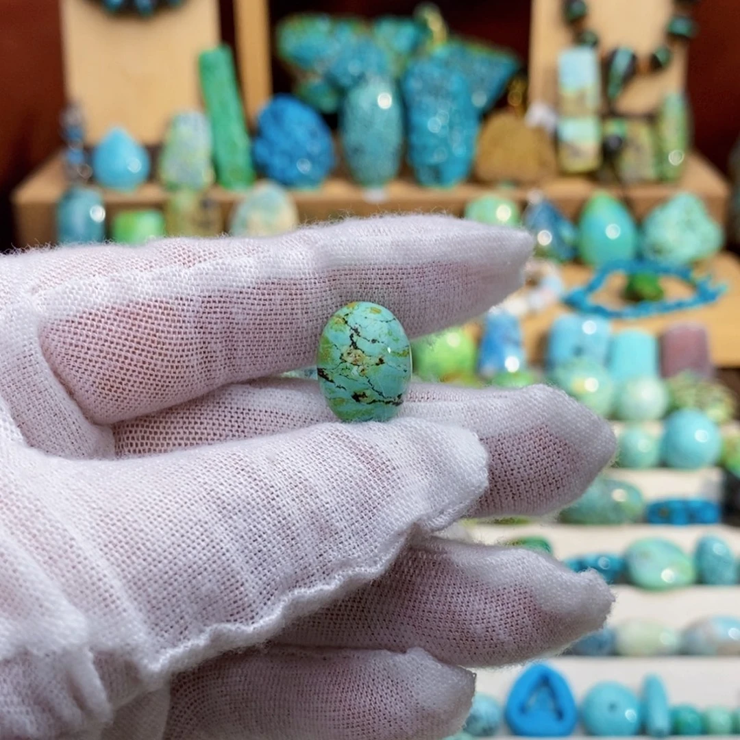 定制绿松石炫彩枣珠