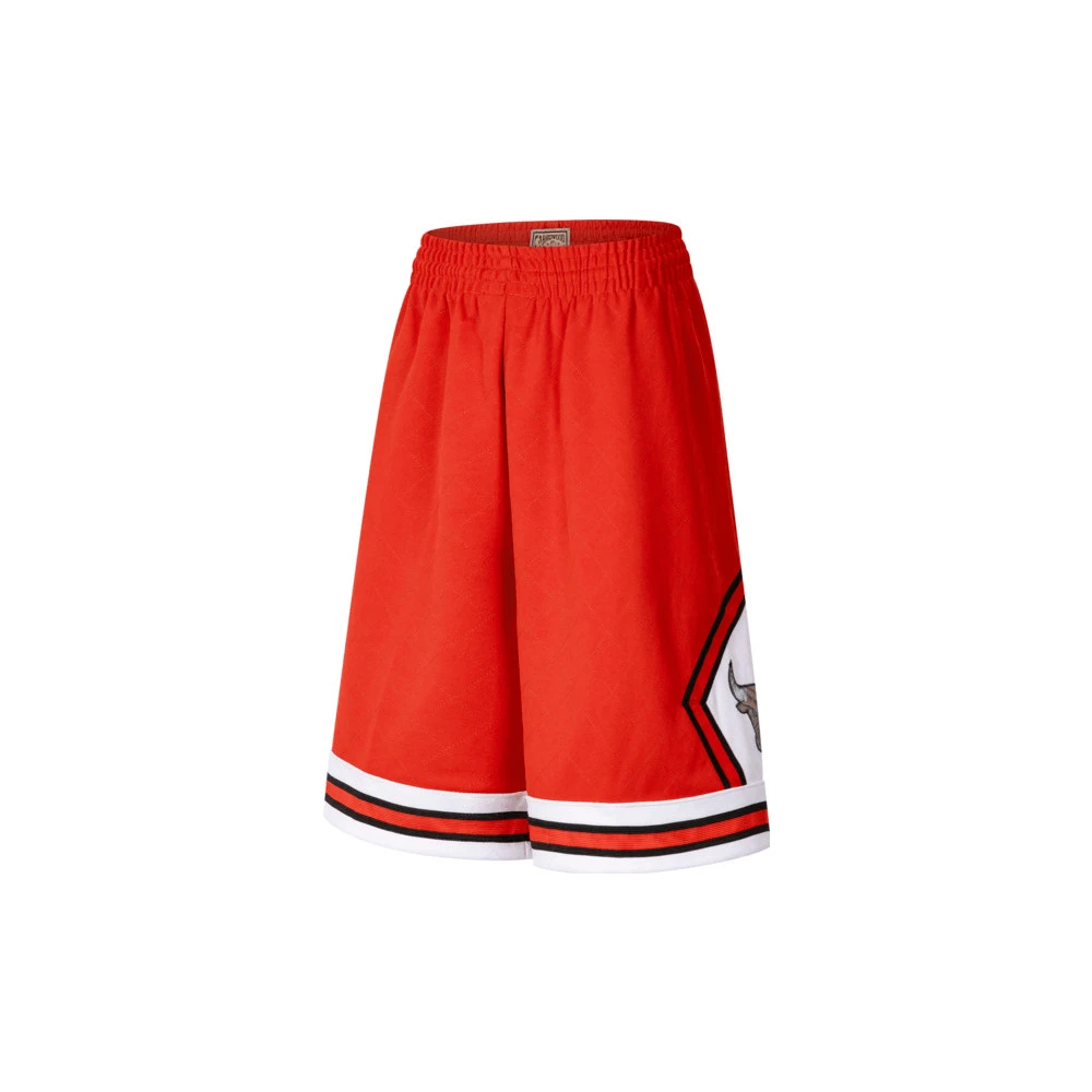 Mitchell&ness中性Swingman 球迷版 75周年钻石公牛队针织短裤