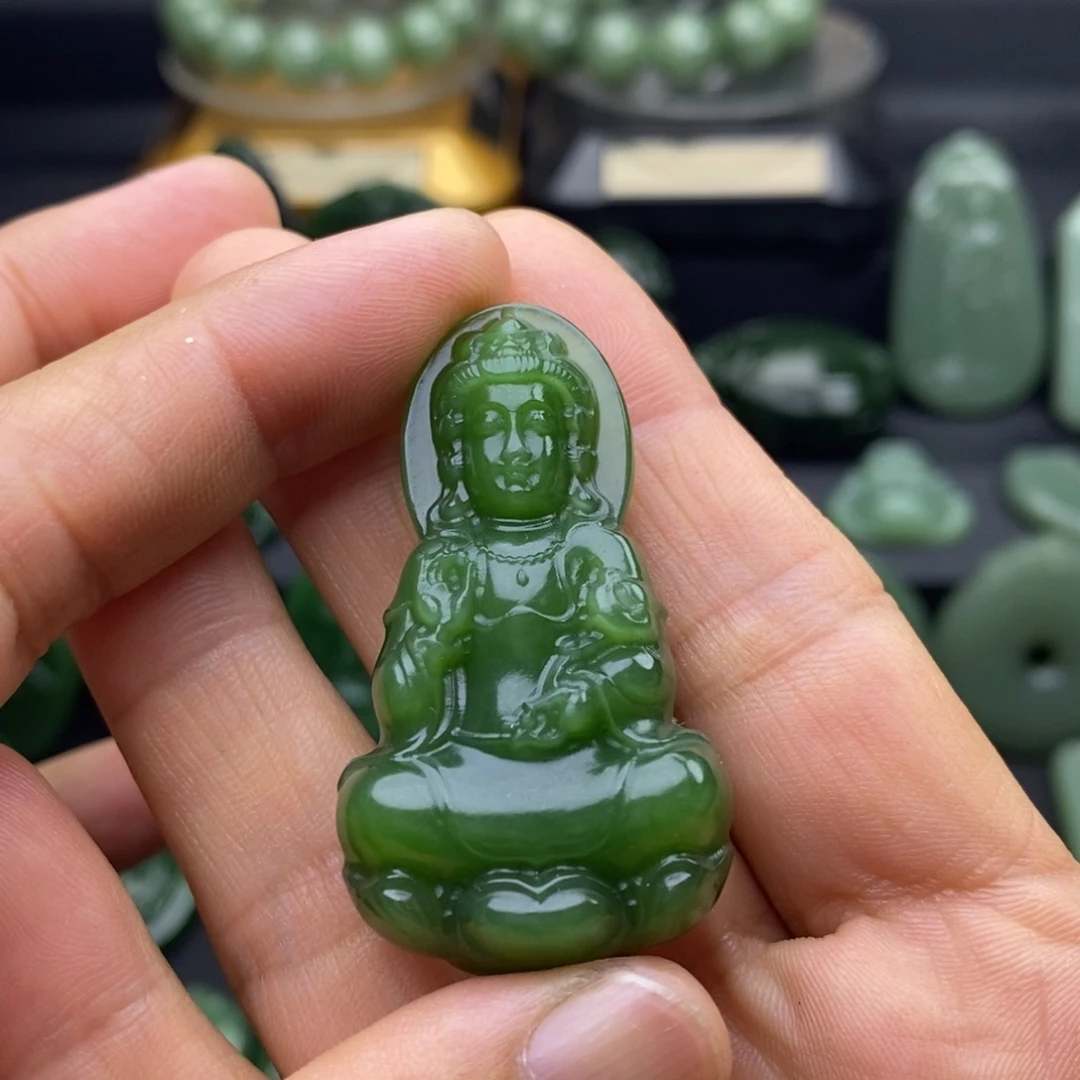 和田玉（碧玉）未镶嵌挂件