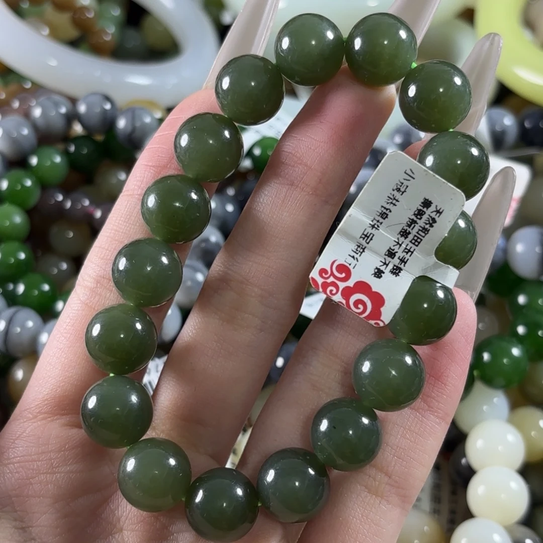 和田玉未镶嵌手链125