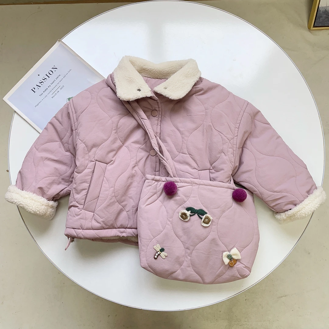 N5121儿童韩版秋冬通用洋气百搭时尚挎包小棉衣8037