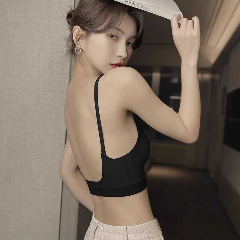 DCLOUD U型美背内衣女小胸聚拢无钢圈无痕文胸