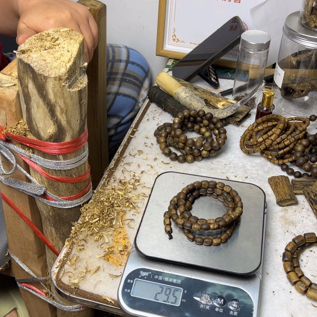 线香奇楠沉香多圈留疤珠