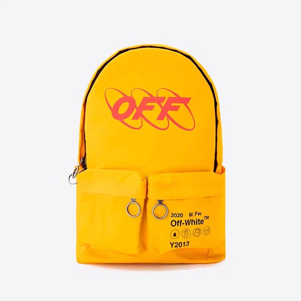 OFF WHITE织物印花大容量运动男双肩包背包OMNB003F19C360166020