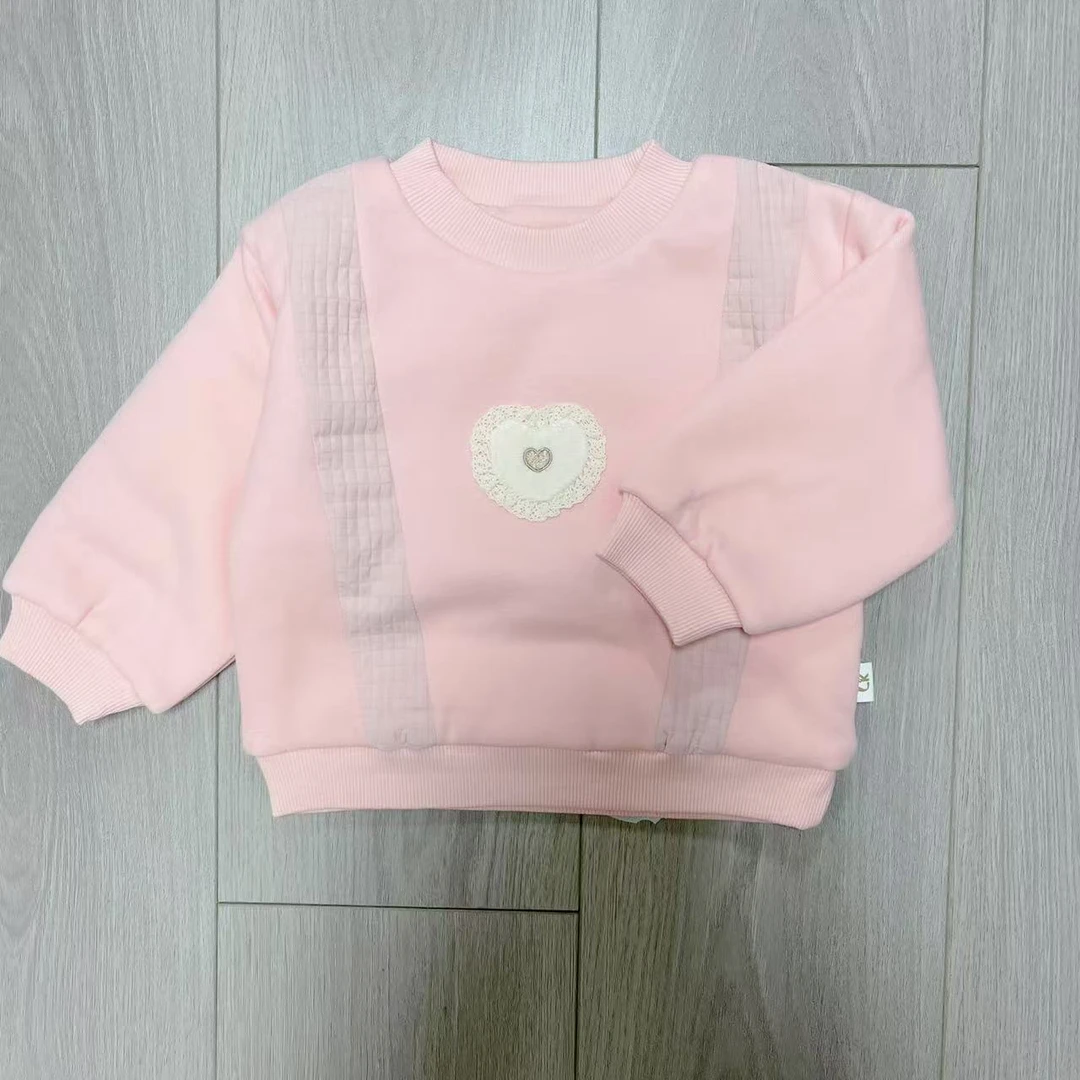 儿童加厚加棉卫衣女童套头上衣 66804