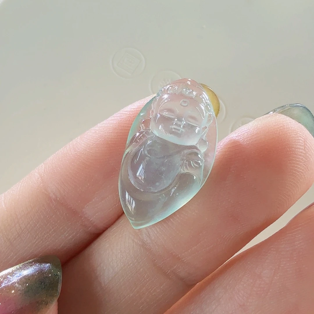 颈饰未镶嵌翡翠宝宝佛