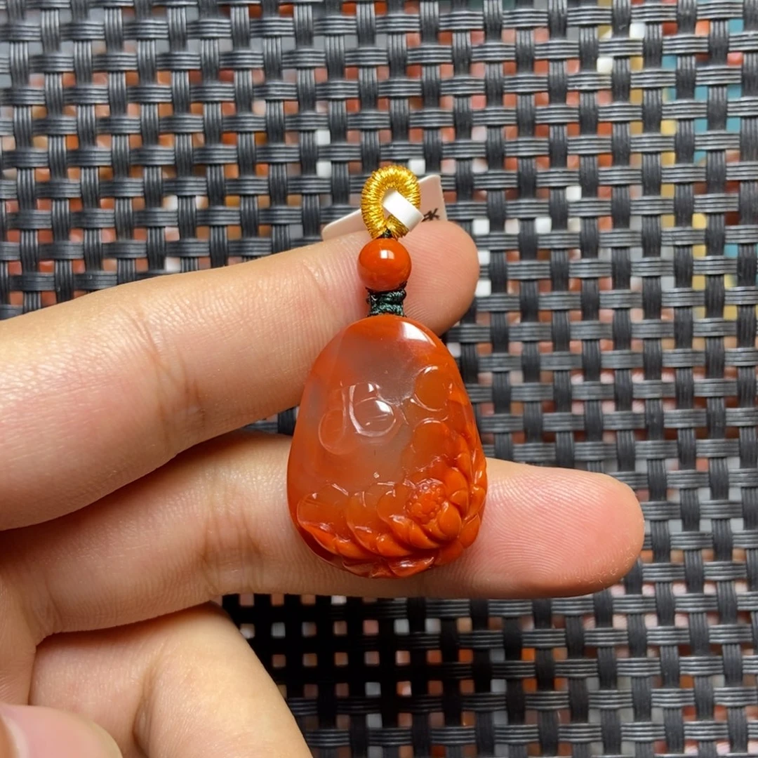 南红玛瑙未镶嵌吊坠(不含链)