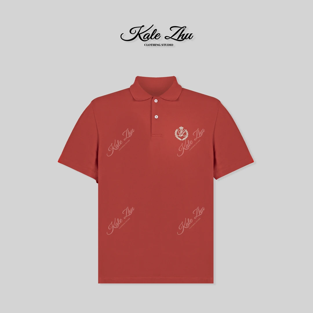 【KALE ZHU】 “麦穗刺绣”高级感气质百搭polo杉 KZZA2T512