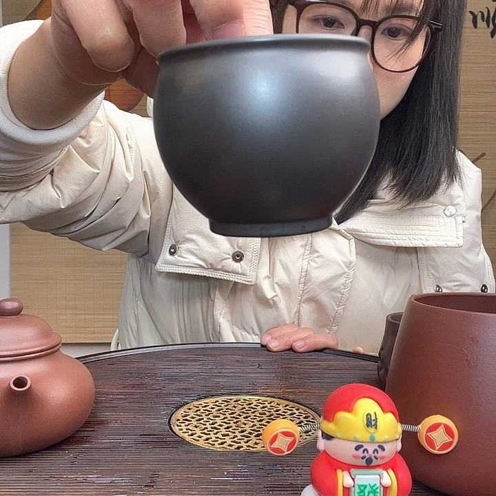 紫砂茶杯原矿紫砂杯