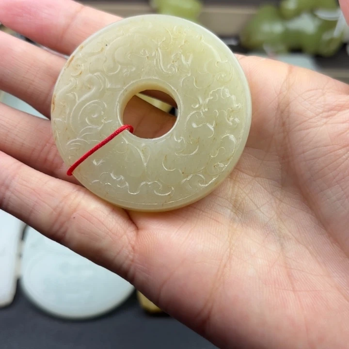 再***8和田玉未镶嵌挂件