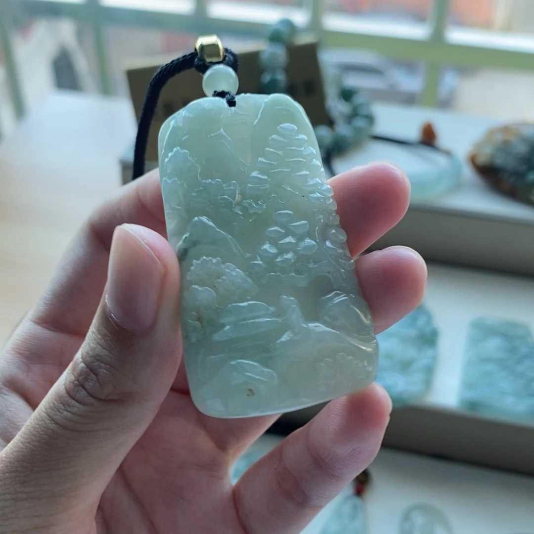 【闪购商品】颈饰未镶嵌翡翠天然缅甸A货翡翠