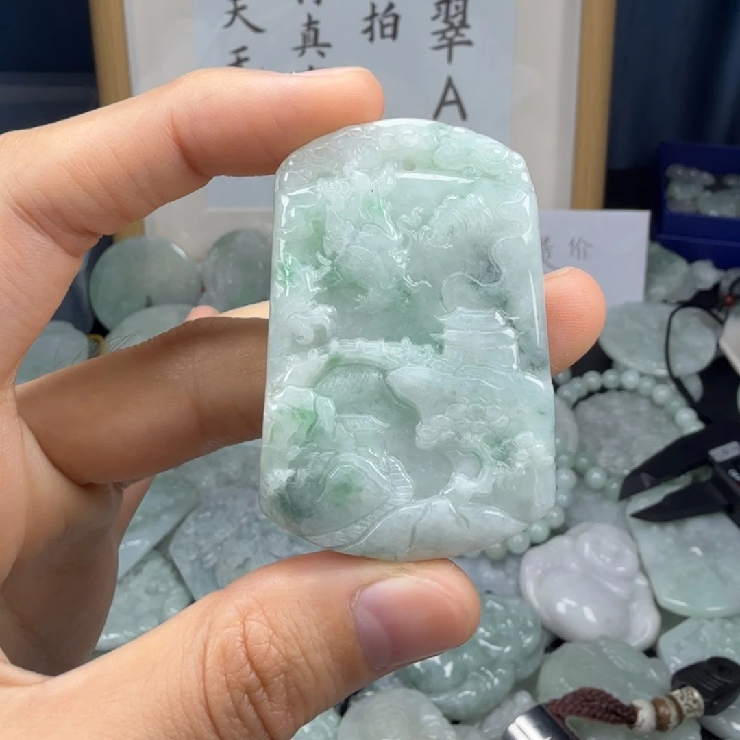 颈饰未镶嵌翡翠翡翠
