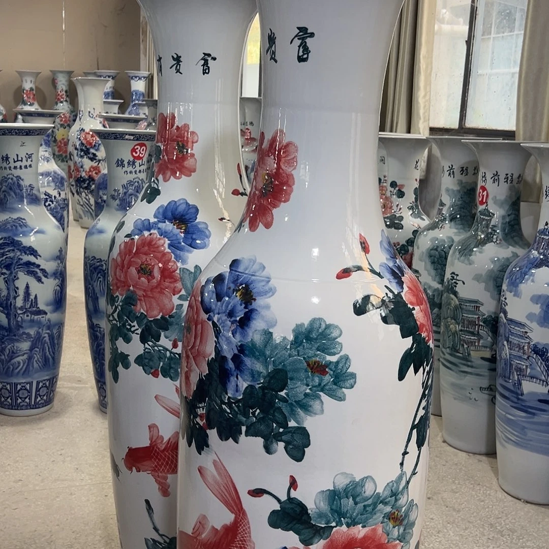 用***9景德镇陶瓷大花瓶一米2一个