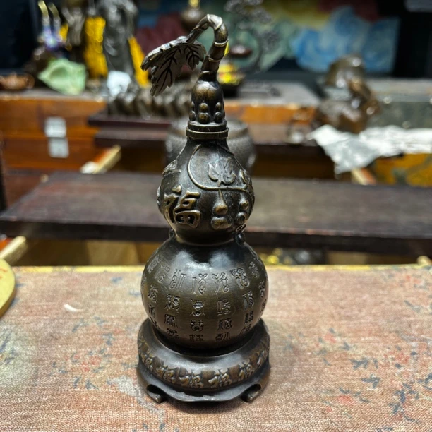 【闪购链接】铜小百福葫芦摆件