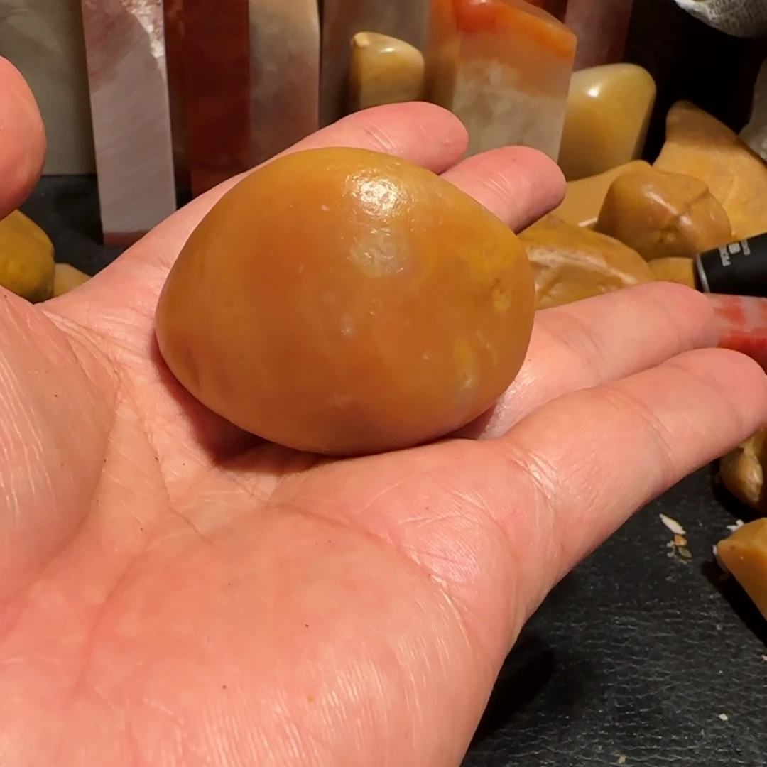 老挝石老*星田黄原石，