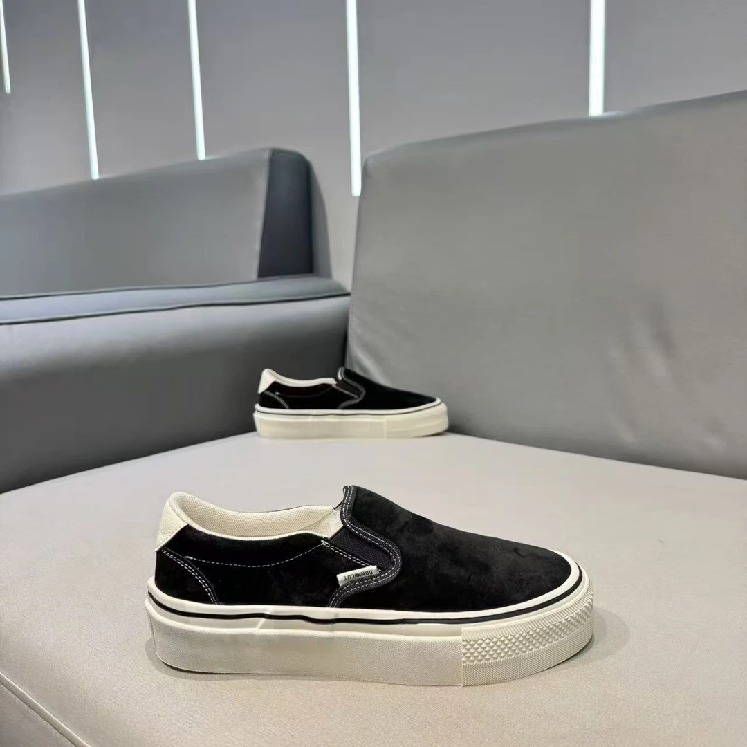 高品质秋季一脚蹬反绒休闲鞋简约百搭板鞋（3598）