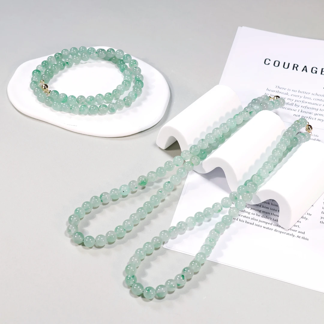 8mm+天然非洲翠磁吸扣头珠链 | 多样性发货 发其一｜