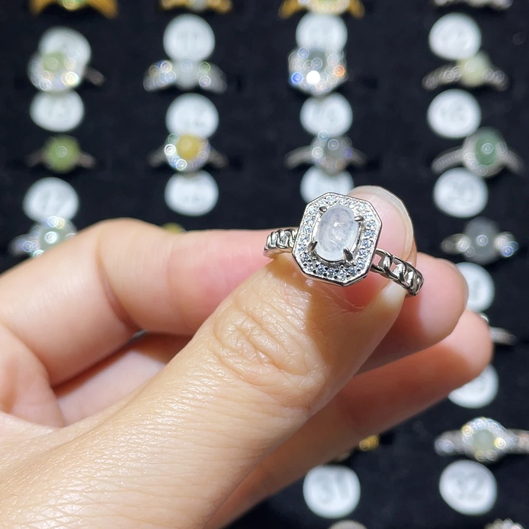 翡翠未镶嵌戒指戒指