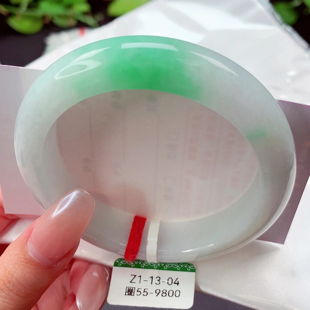 翡翠未镶嵌手镯缅甸天然a货翡翠手镯