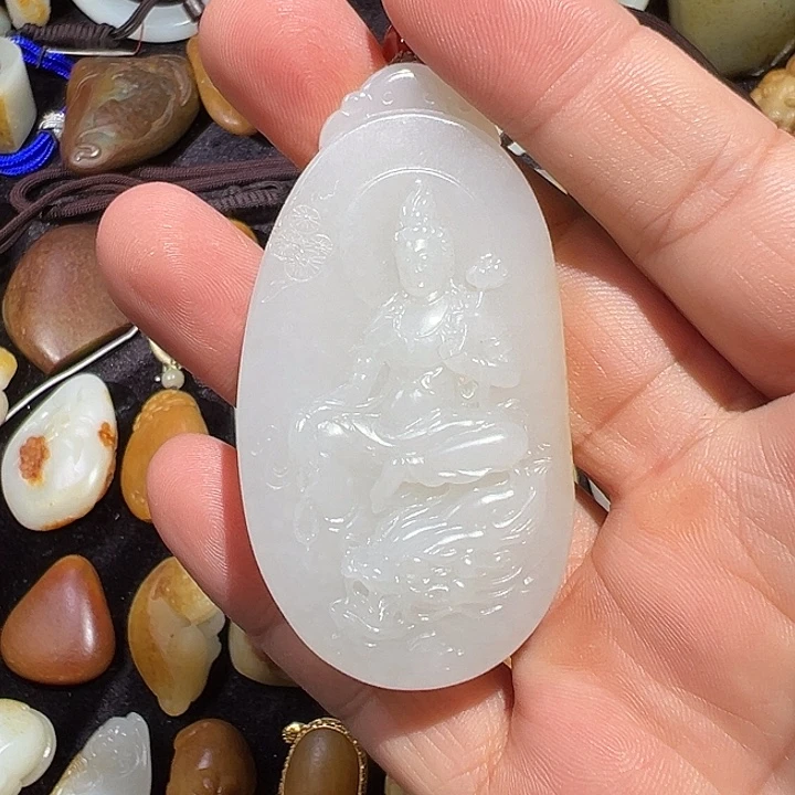 吊坠(不含链)未镶嵌和田玉