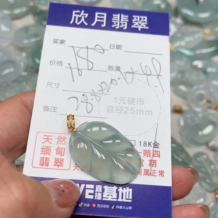 翡翠未镶嵌颈饰天然