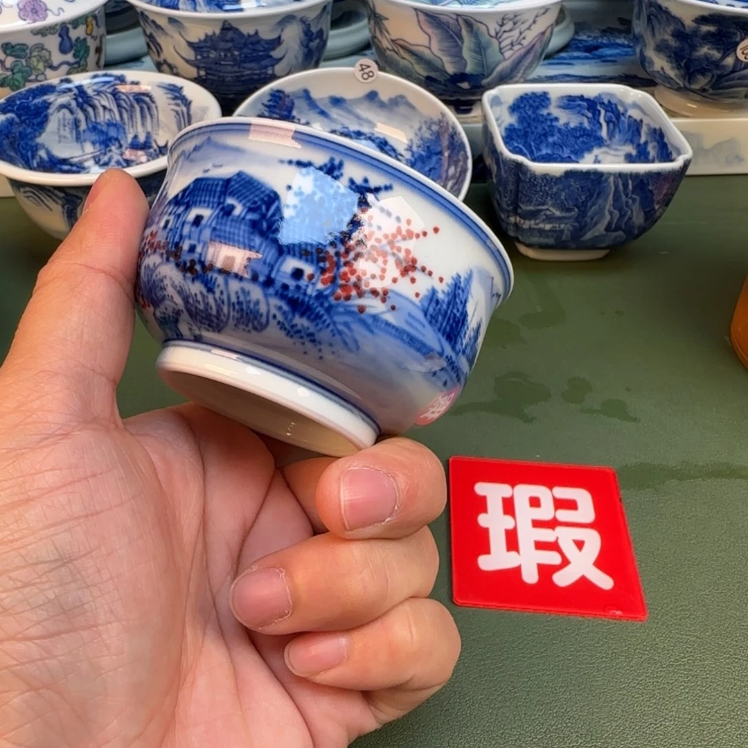 纯手工纯手绘茶具石头53