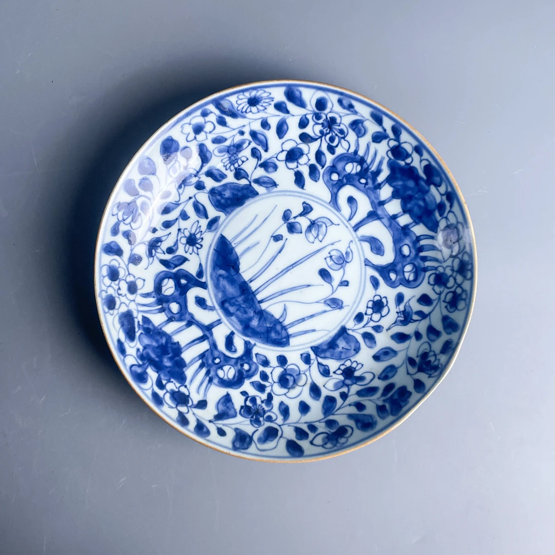 M25K6000A98 - 清康熙青花花卉纹盘68