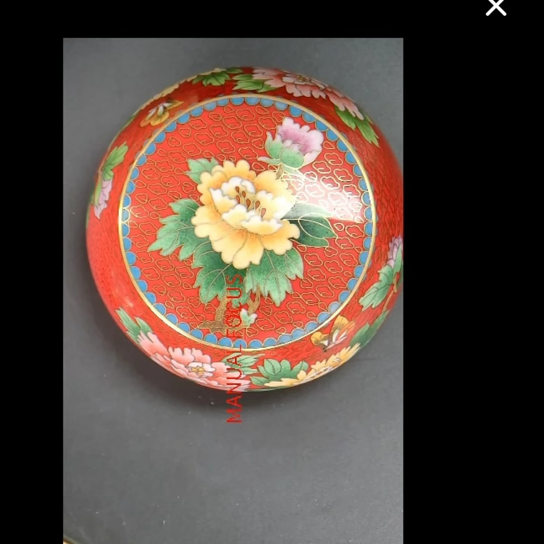 铜胎掐丝珐琅景泰蓝茶叶罐