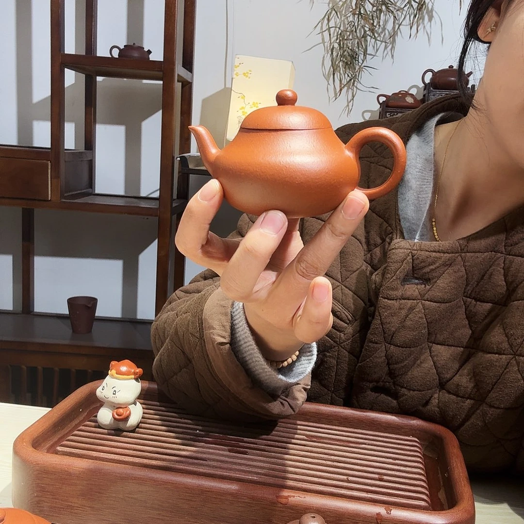 茶***人紫砂茶壶朱泥小梨