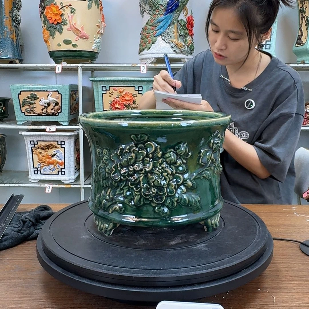幸**乐石湾盆150陶瓷