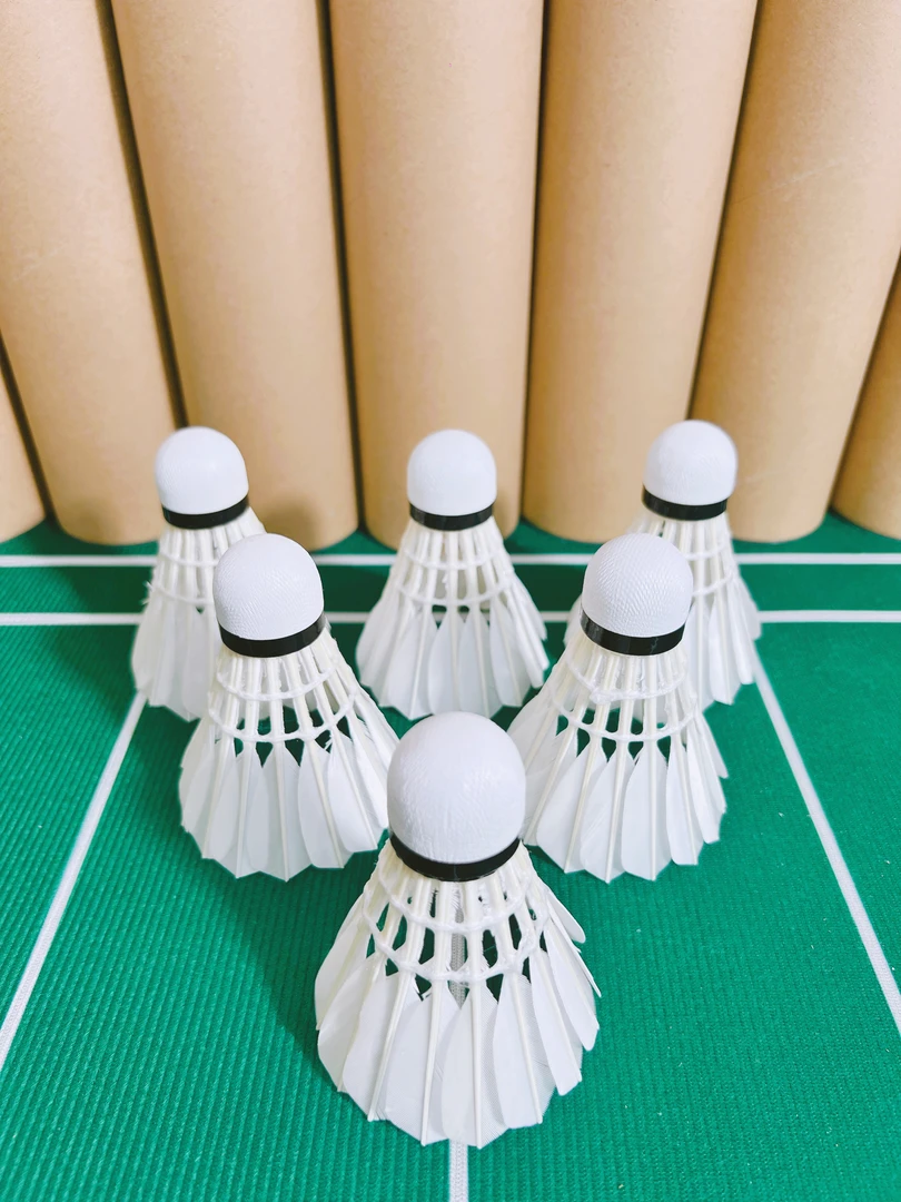 【彩虹无标球】——升级版——耐打飞行稳定全圆天然鸭毛球