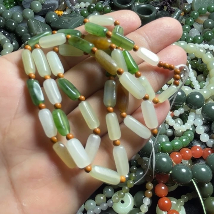 和田玉手串未镶嵌