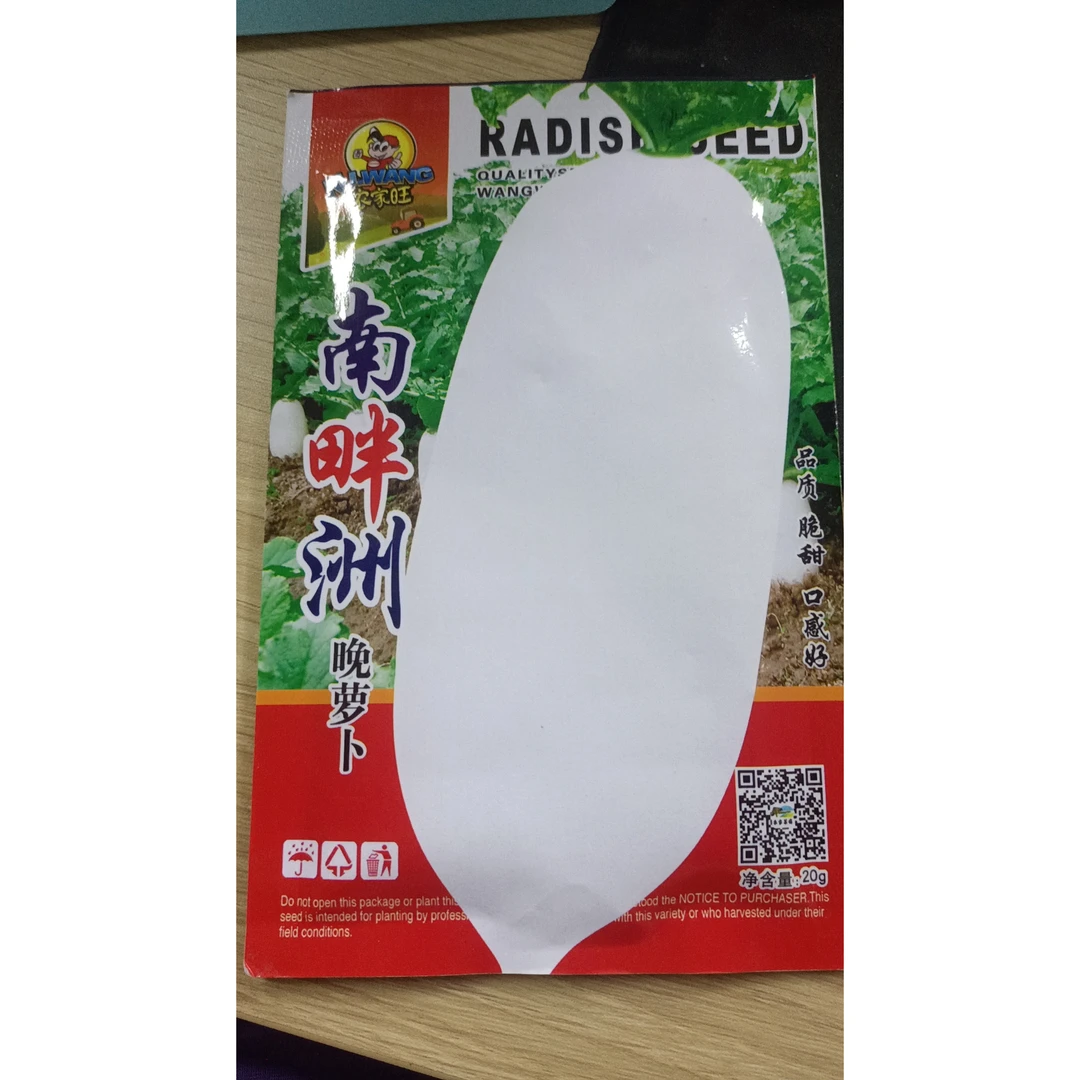 【满5包包邮】南畔洲白萝卜种子晚萝卜籽高产不空心耐抽菜籽耐热