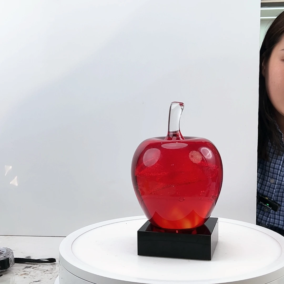茶盏琉璃水晶苹果