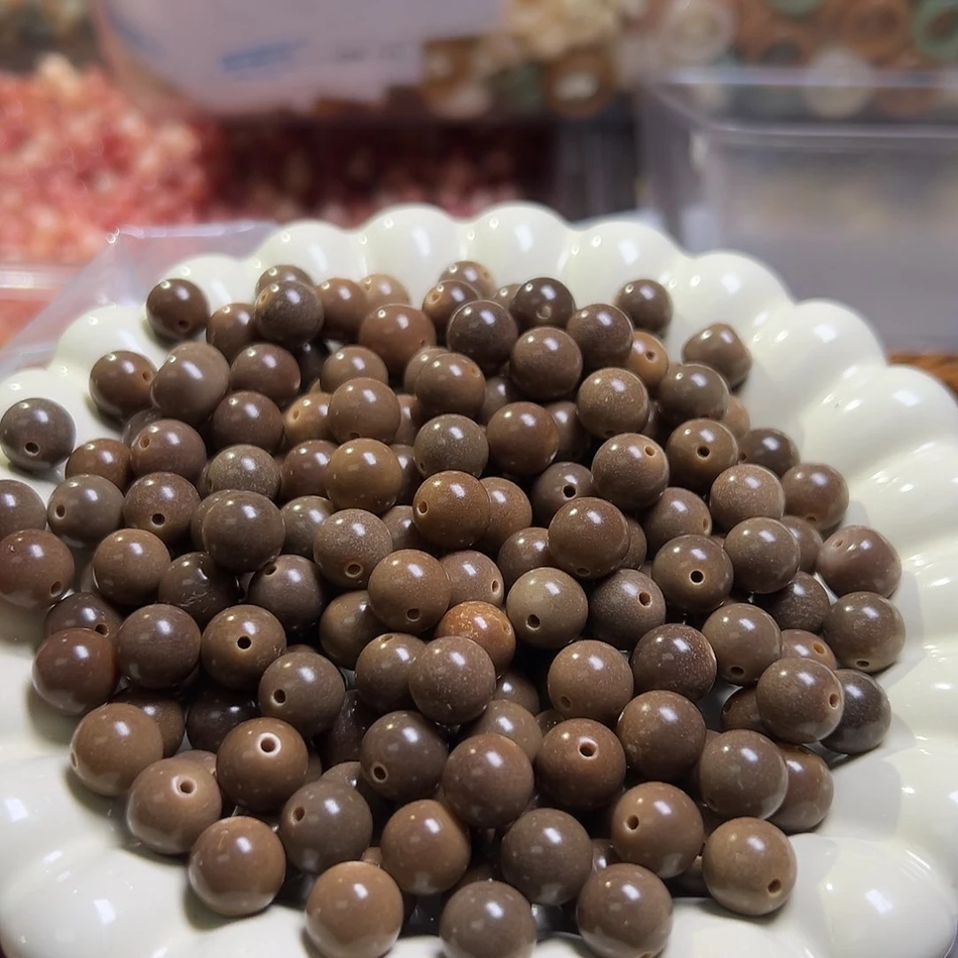 白玉菩提吊坠卡10咖圆200颗