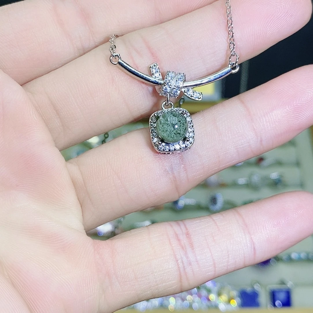 项链银S925镶嵌水晶