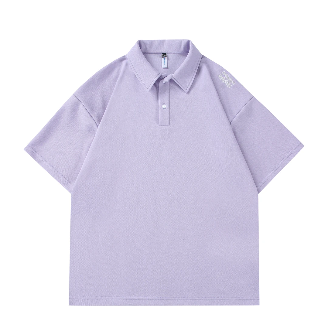 重磅夏季Polo刺绣男女宽松短袖-T399