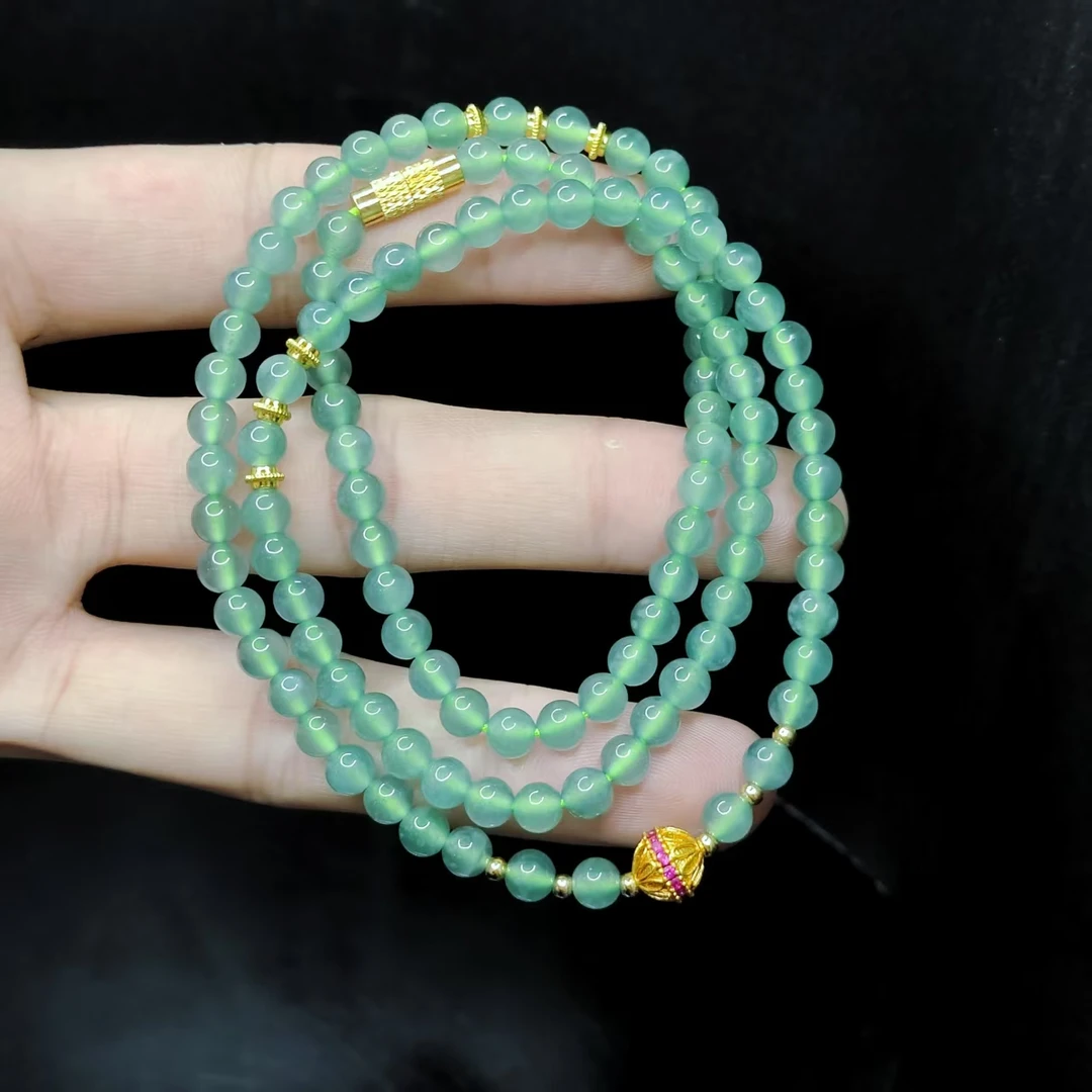 【老三珠宝】翡翠女神链GS-约4mm