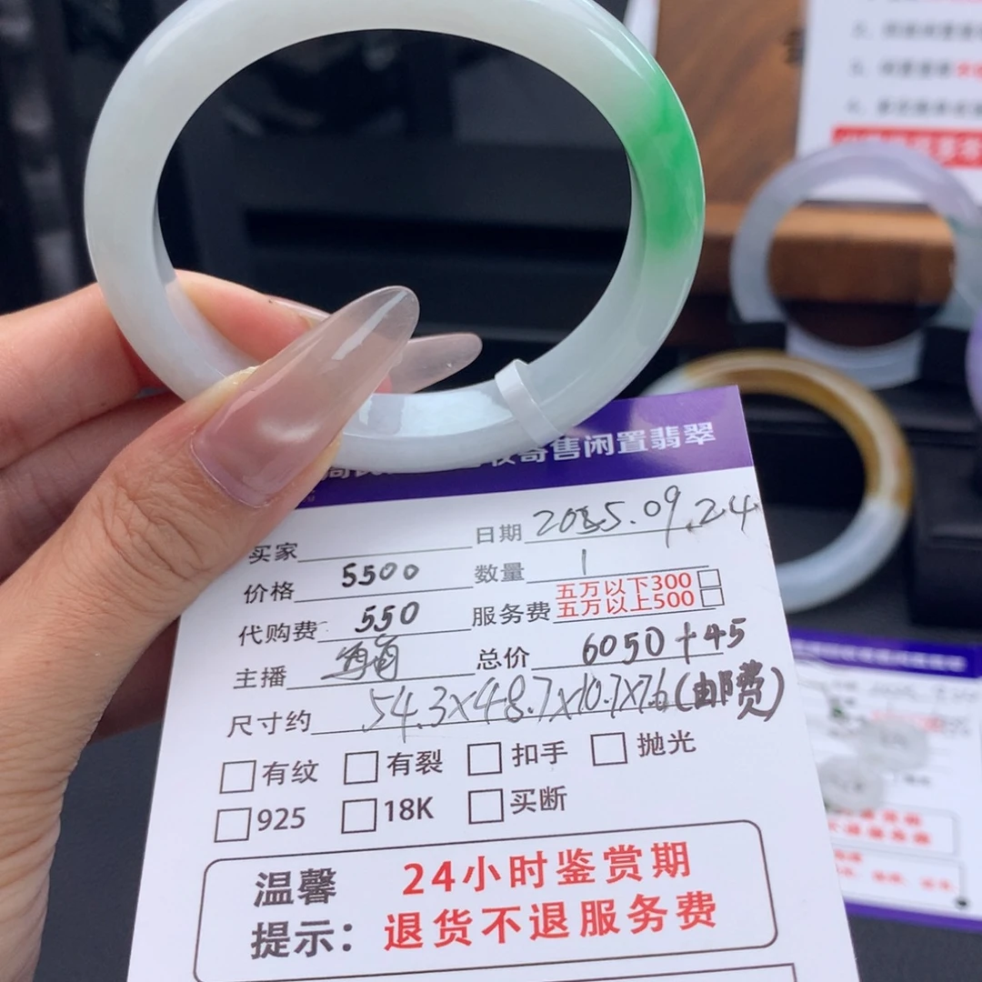 暖***阳未镶嵌手镯翡翠001