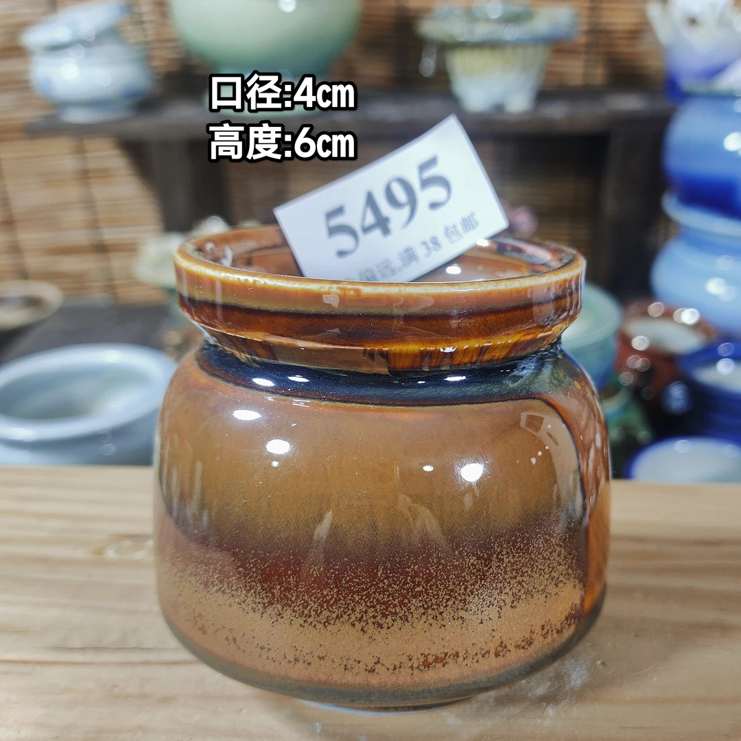 手工创意多肉花盆摆件迷你多肉花盆景德镇纯手工制做