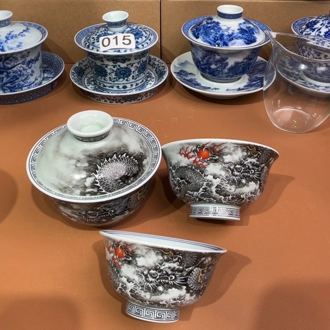 喜***C景德镇陶瓷三件套无礼盒