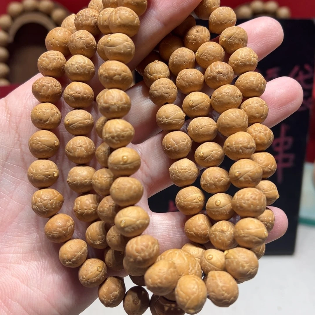 凤眼菩提手串11.5mm尼泊尔凤眼菩提108矮桩
