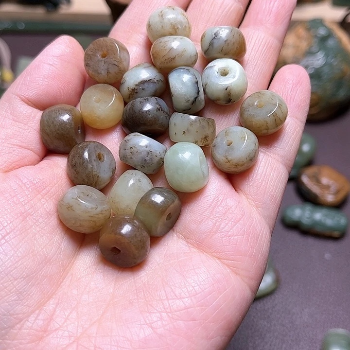 岫岩河磨玉（透闪石质玉）手绳未镶嵌