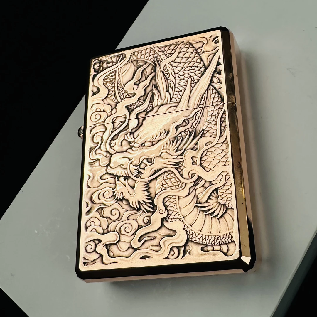 紫铜神龙外壳去造蚊版联合出品打火机外壳不含内胆