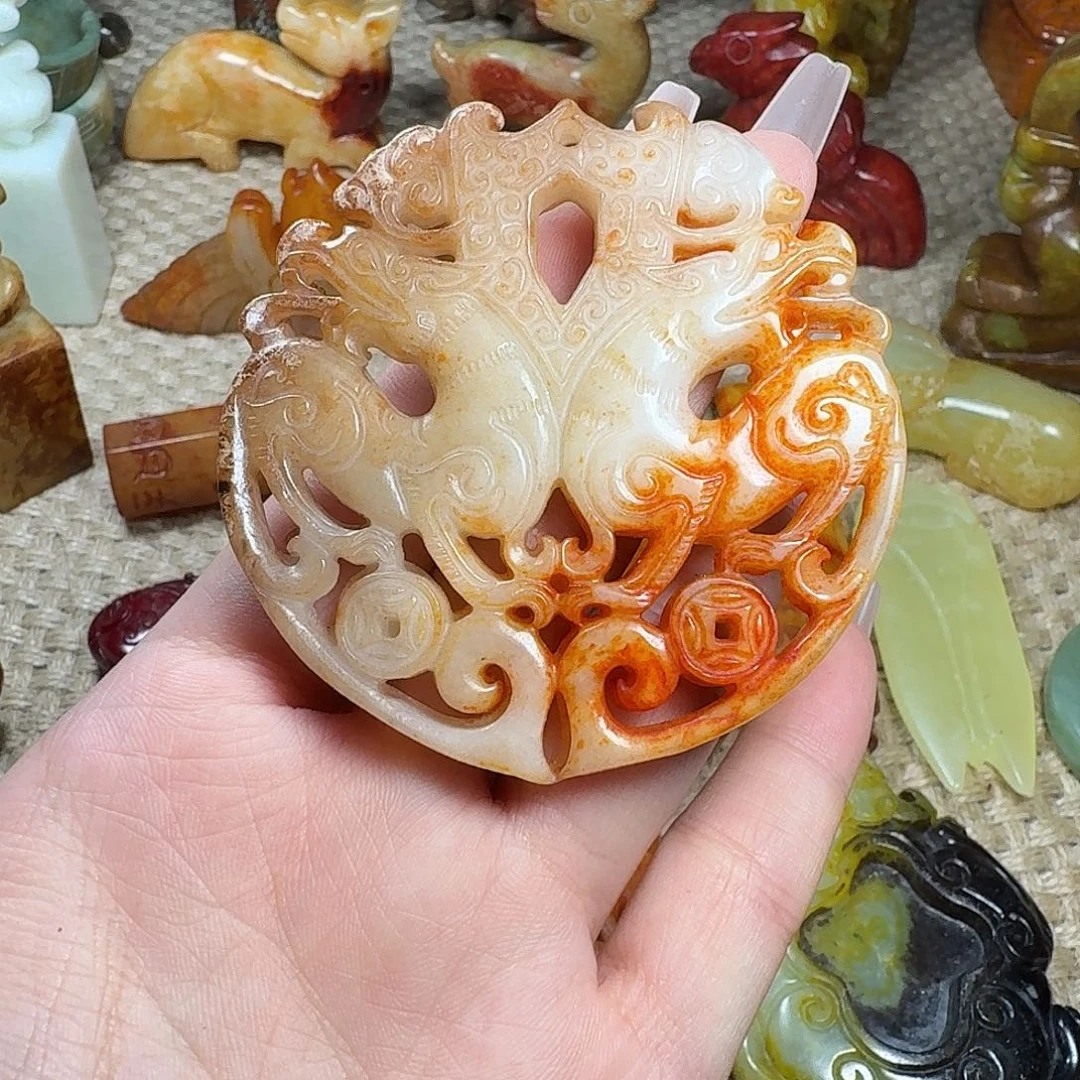 白玉菩提吊坠挂件