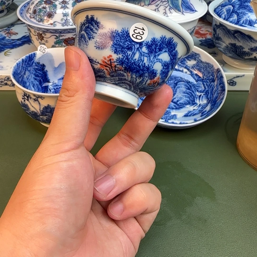 彦祖纯手工手绘茶具139