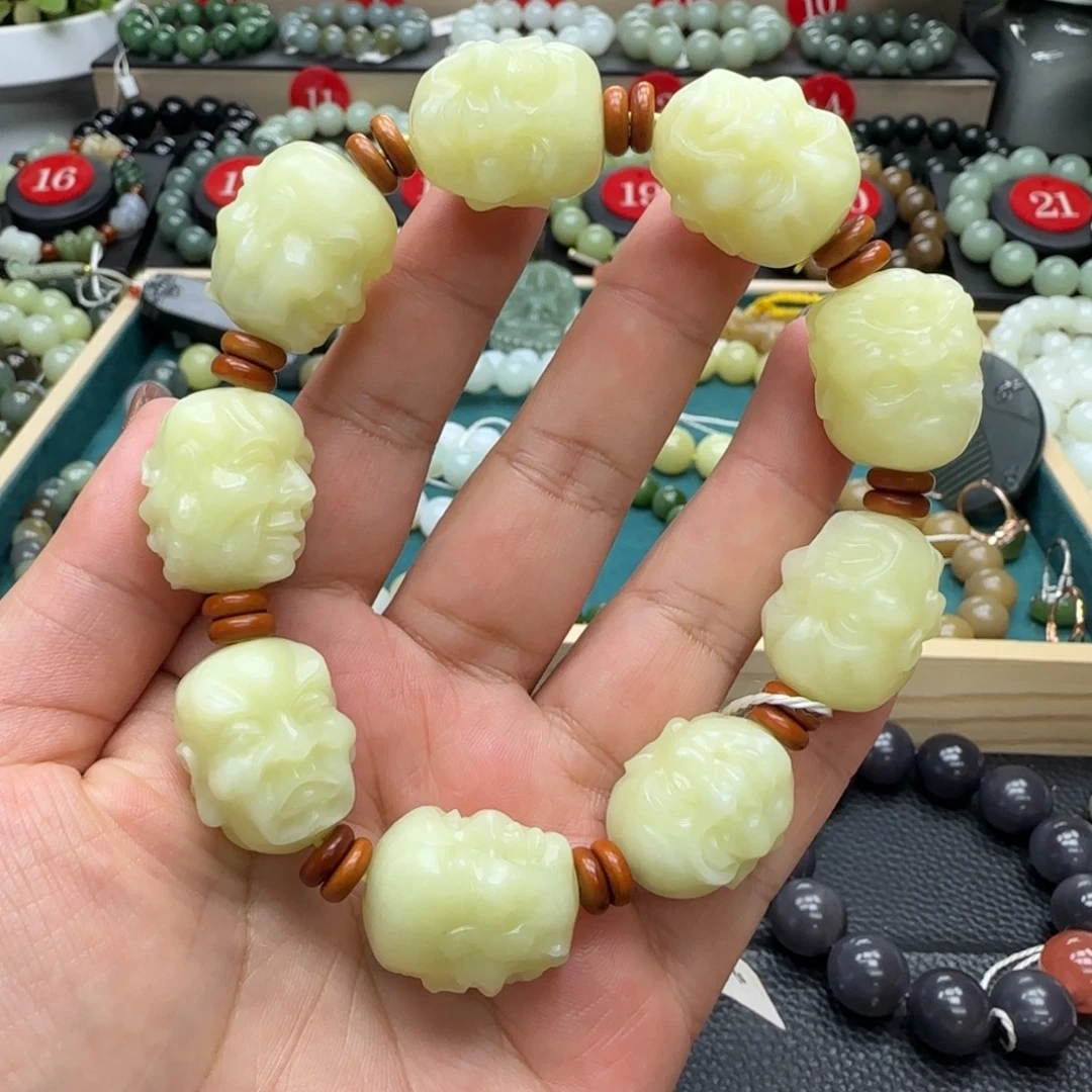 和田玉未镶嵌手链