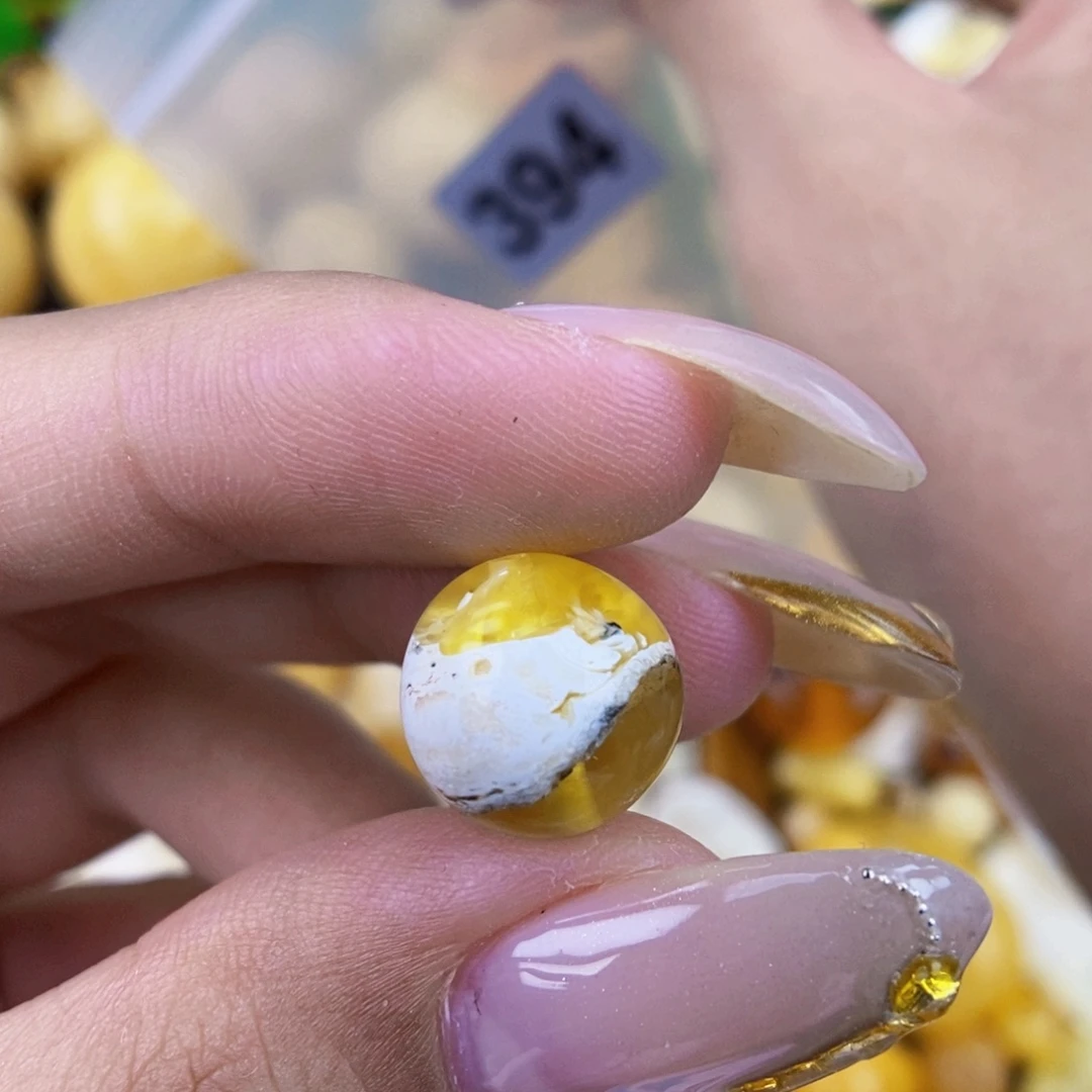 琥珀未镶嵌珠宝奇石12.3粉