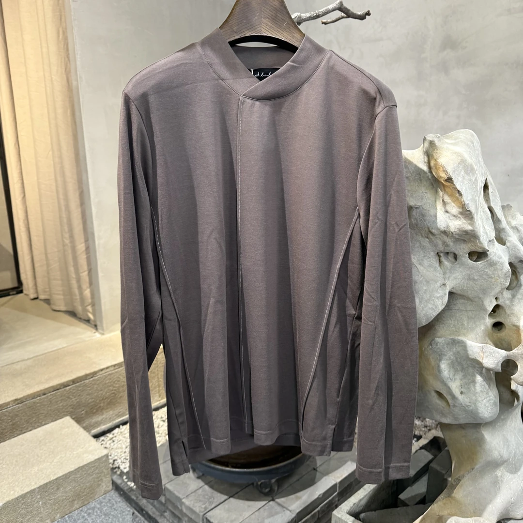 北纬三十度设计师品牌男士春季休闲舒适T恤宽松型长袖