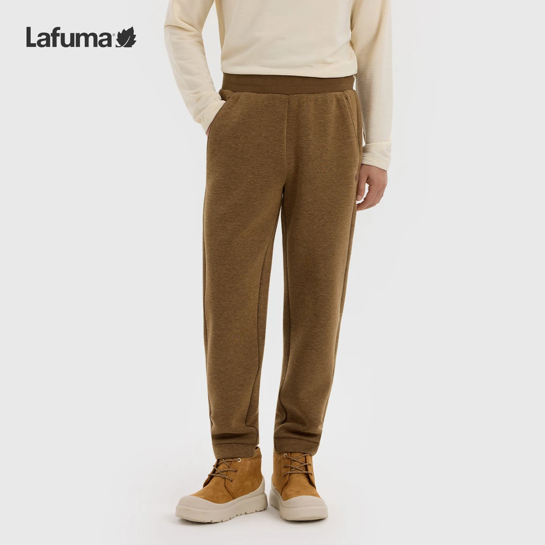 LAFUMA乐飞叶户外25秋冬保暖针织长裤男休闲直筒束脚裤LMPA5CL87